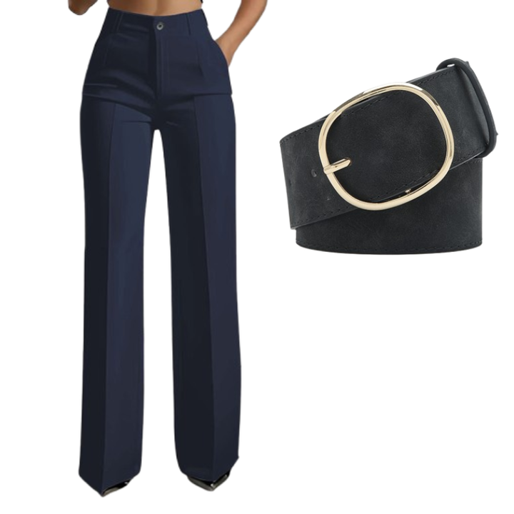 Women's high-waisted suit pants