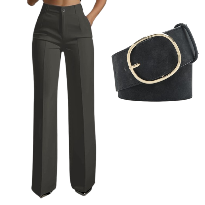 Women's high-waisted suit pants