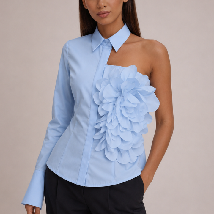 Freesia One-Shoulder Shirt