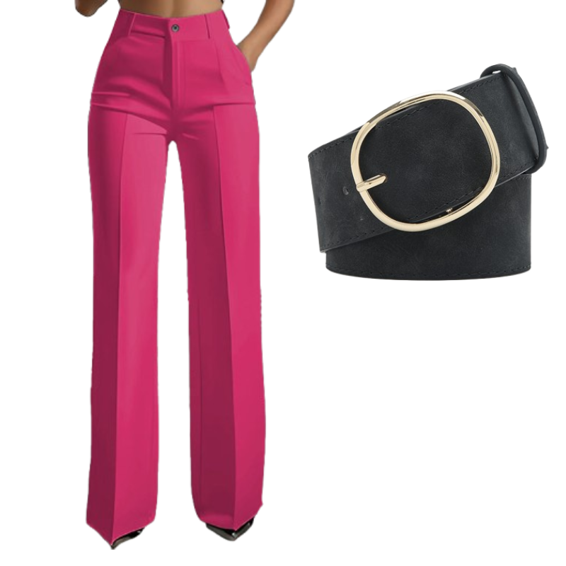 Women's high-waisted suit pants