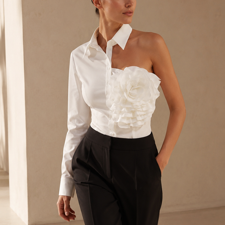 Freesia One-Shoulder Shirt