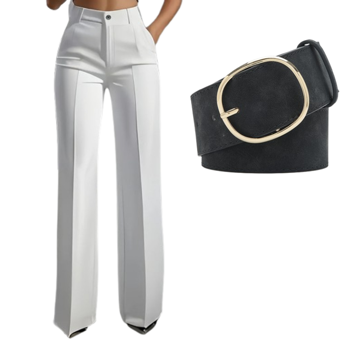 Women's high-waisted suit pants