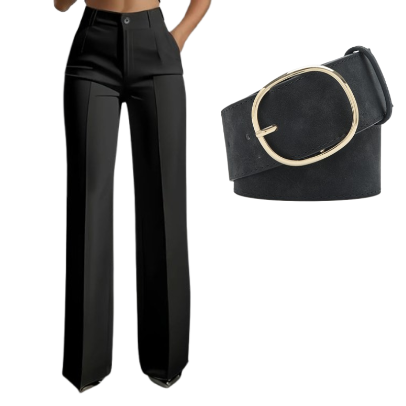 Women's high-waisted suit pants