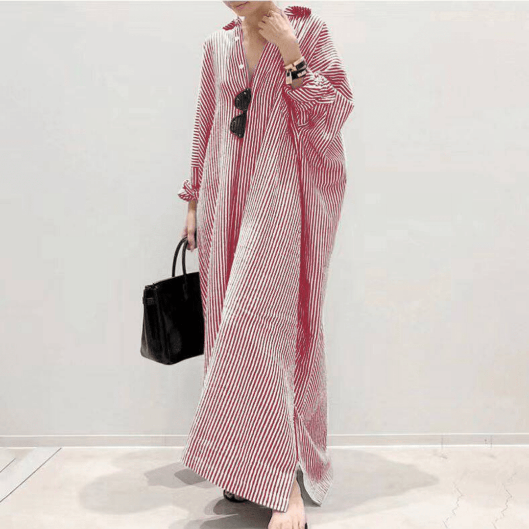LINNAEA™ - Everyday Stripped Maxi Dress