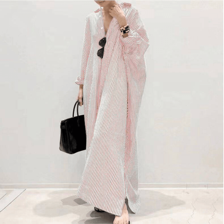 LINNAEA™ - Everyday Stripped Maxi Dress