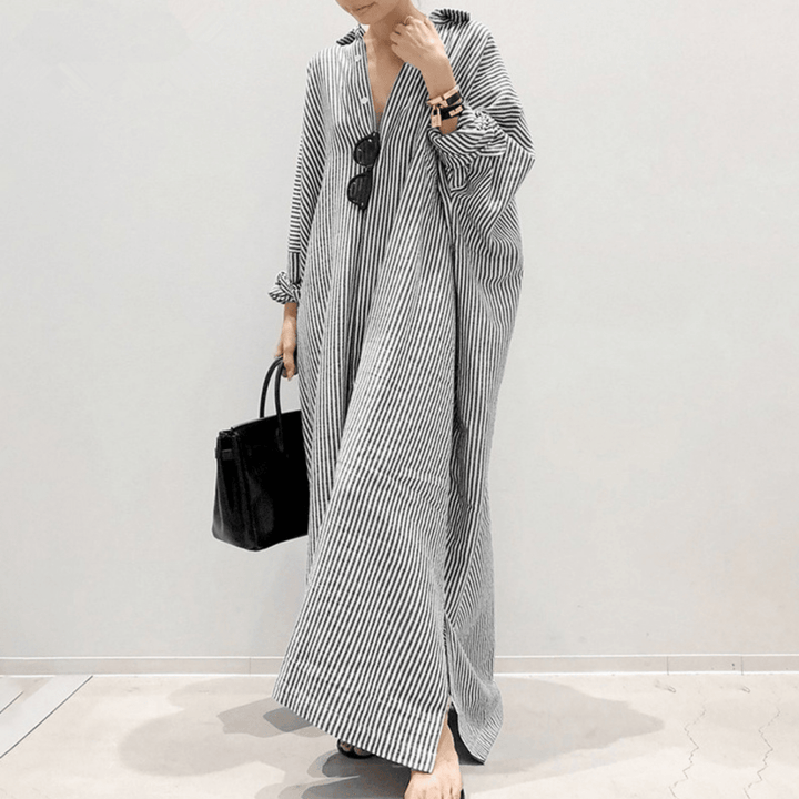 LINNAEA™ - Everyday Stripped Maxi Dress